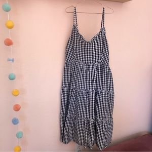2/$10 Black Gingham Dress